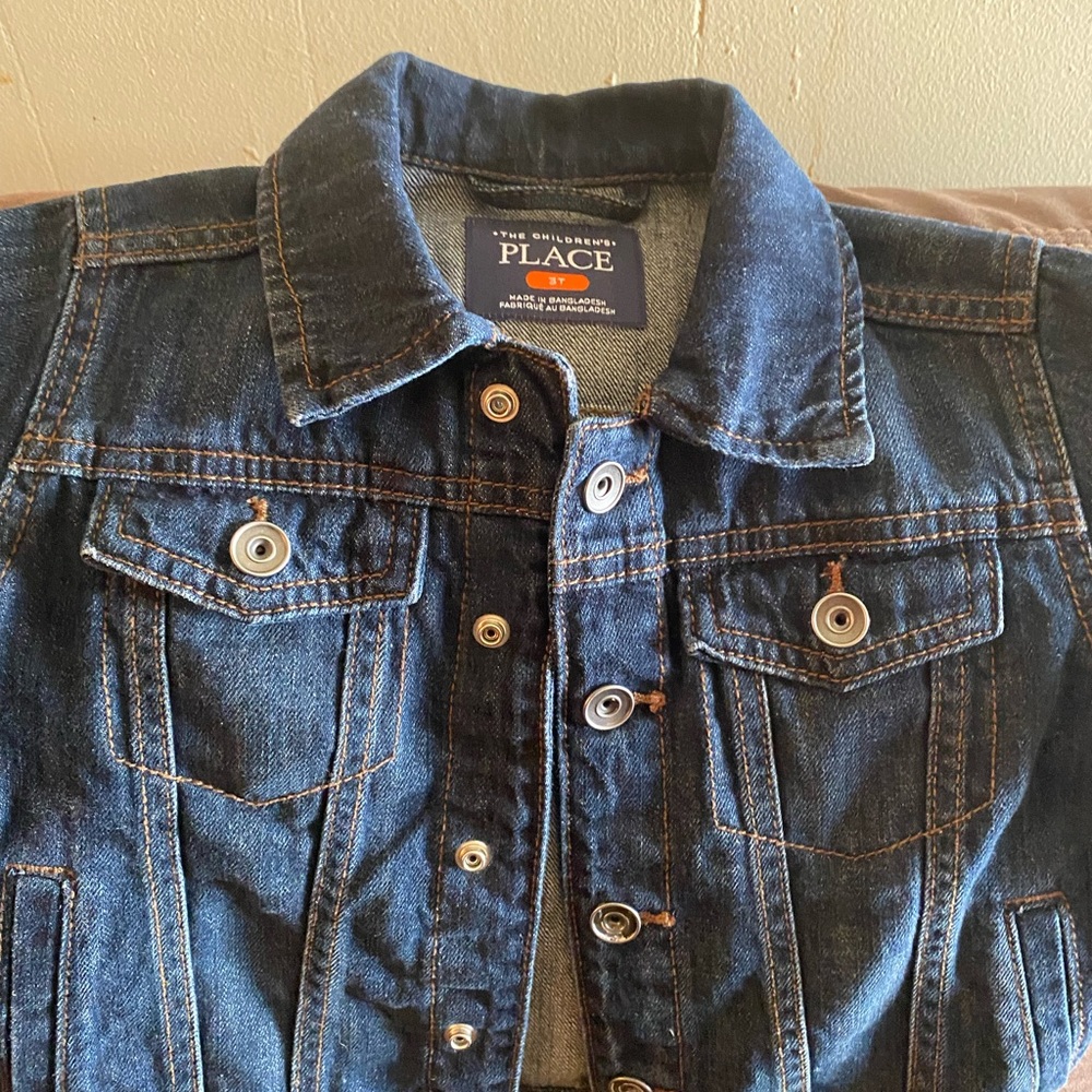 Gently used blue jeans children’s place jacket